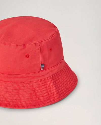 Bridgehampton Denim Bucket Hat, Red