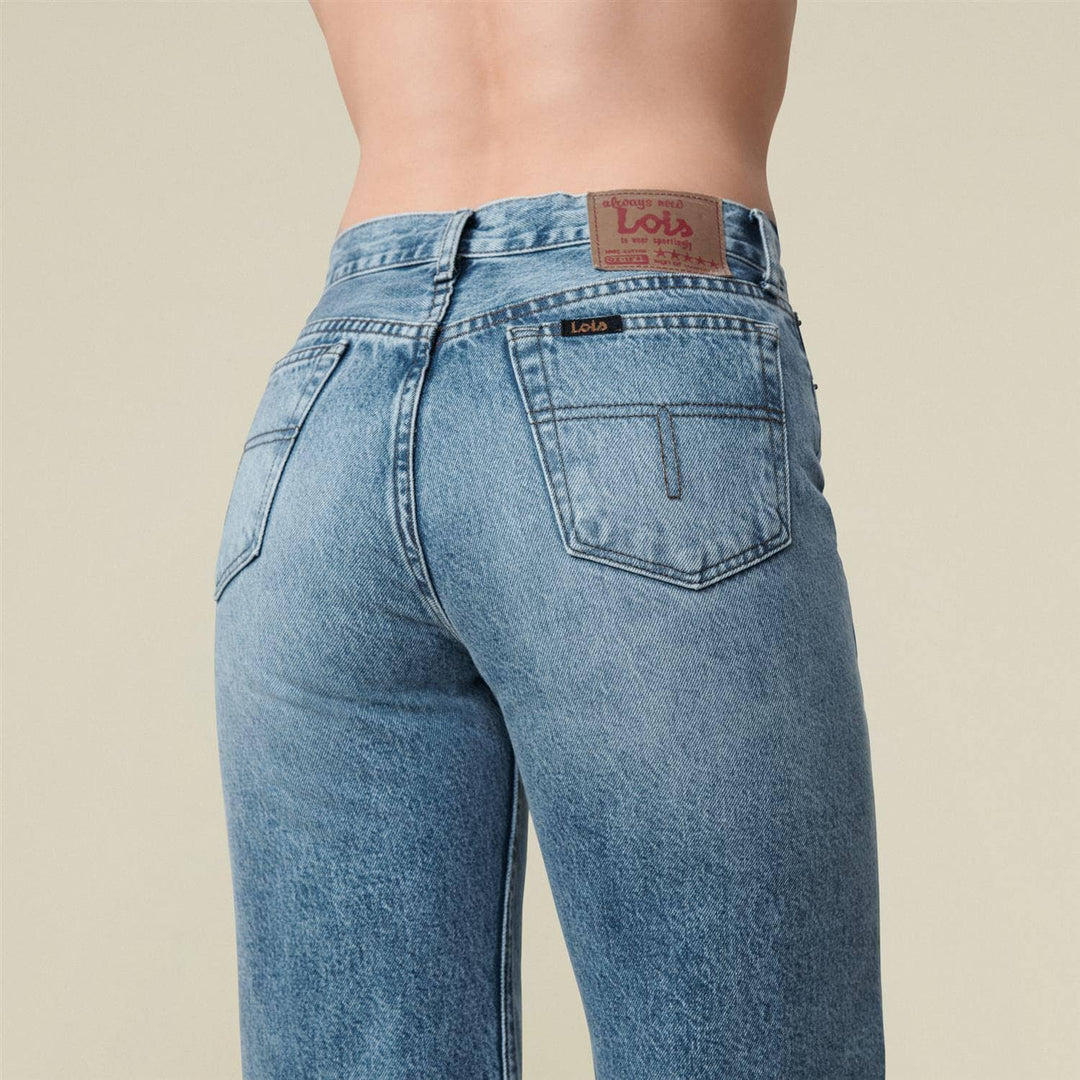 Lois blå bukse jeans - bakfra 1