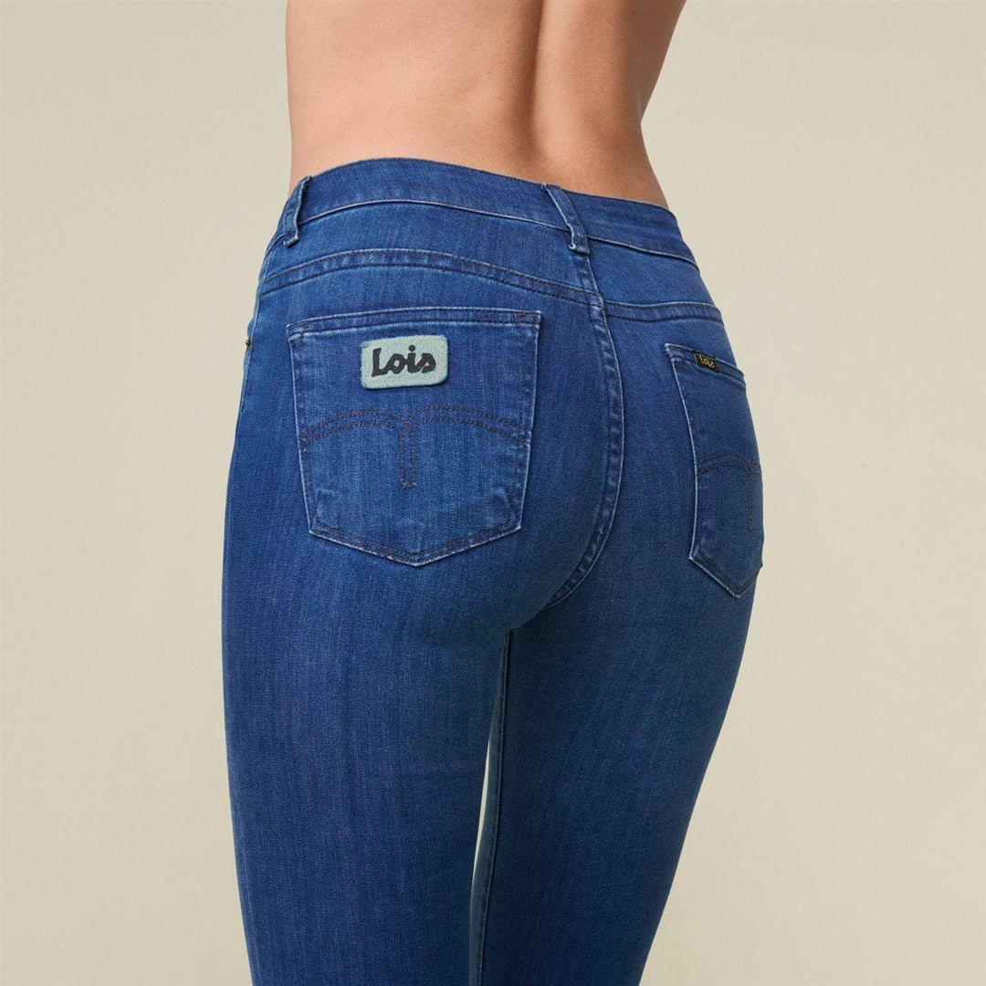 Lois blå bukse jeans - bakfra 2