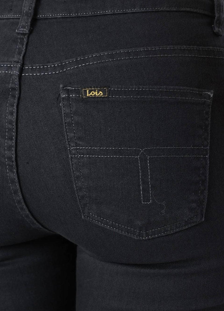 Lois svart bukse jeans - nærbilde