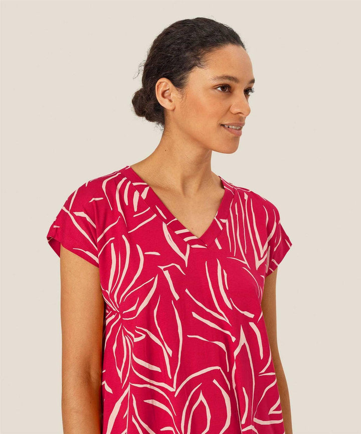 MASAI rød overdel t-shirt - fra siden