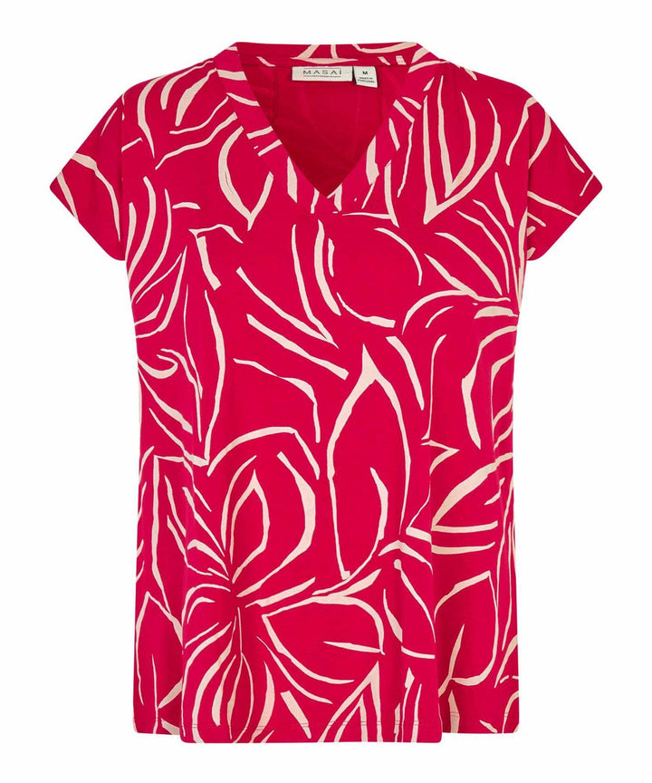 MASAI rød overdel t-shirt - forfra
