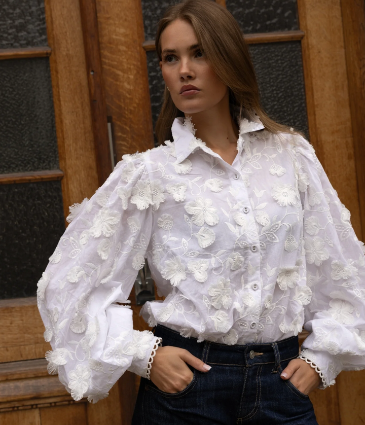 Anaya Shirt, Ivory Atelier
