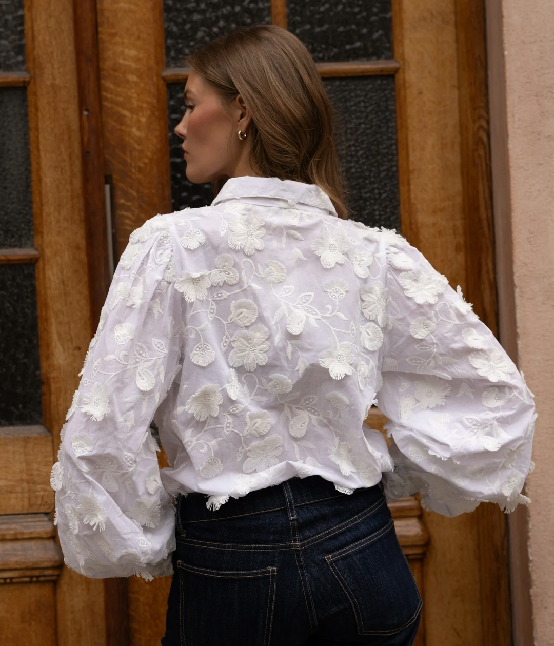 Anaya Shirt, Ivory Atelier