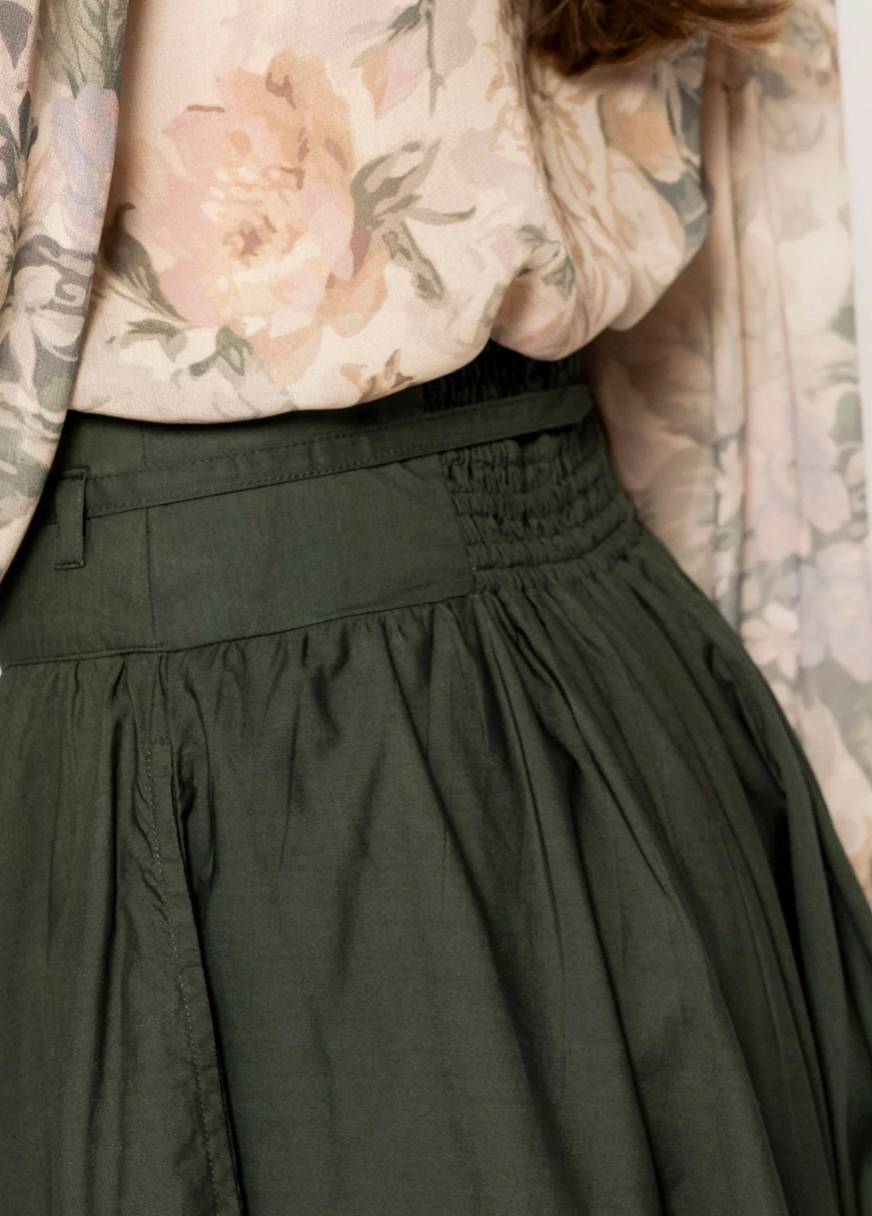 Astrid Skirt, Moss Green
