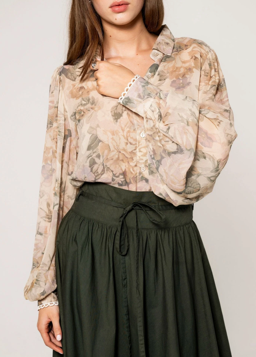 Astrid Skirt, Moss Green