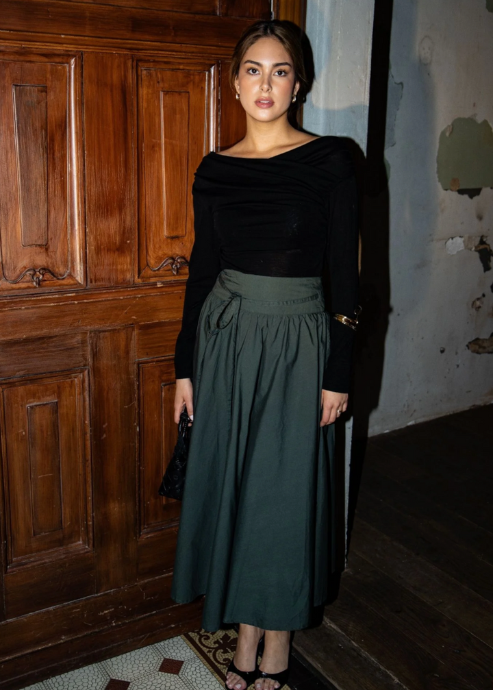 Astrid Skirt, Moss Green