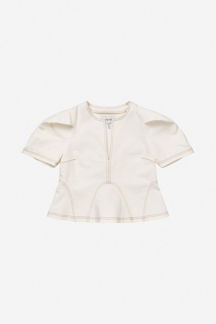 MUNTHE hvit bluse - forfra