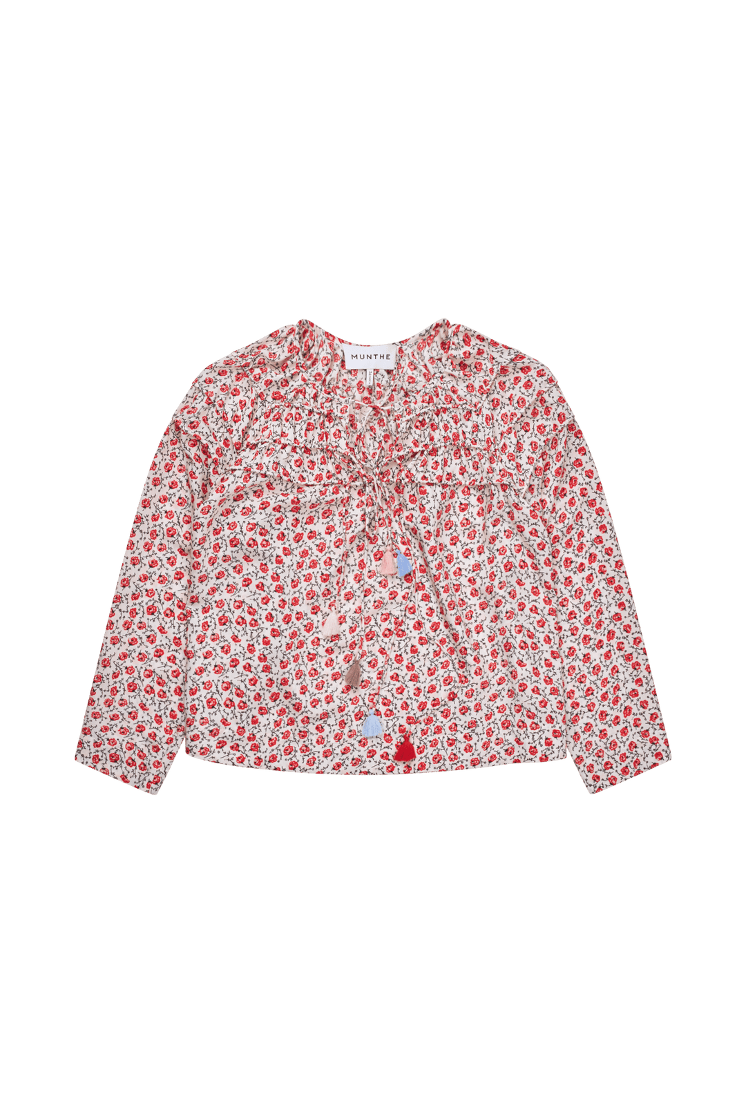 MUNTHE rød bluse - forfra