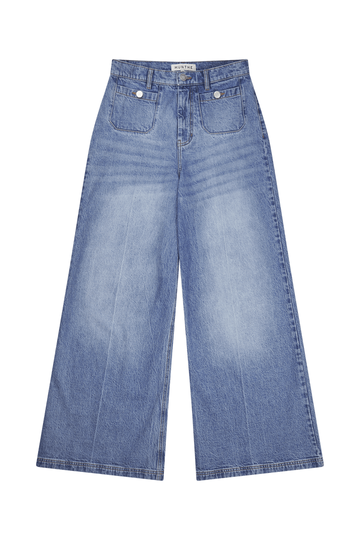 MUNTHE lys blå bukse jeans - forfra