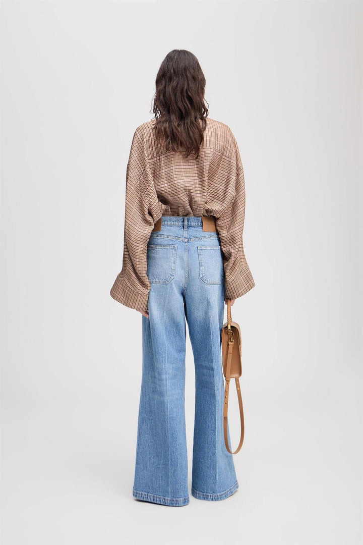 MUNTHE lys blå bukse jeans - bakfra