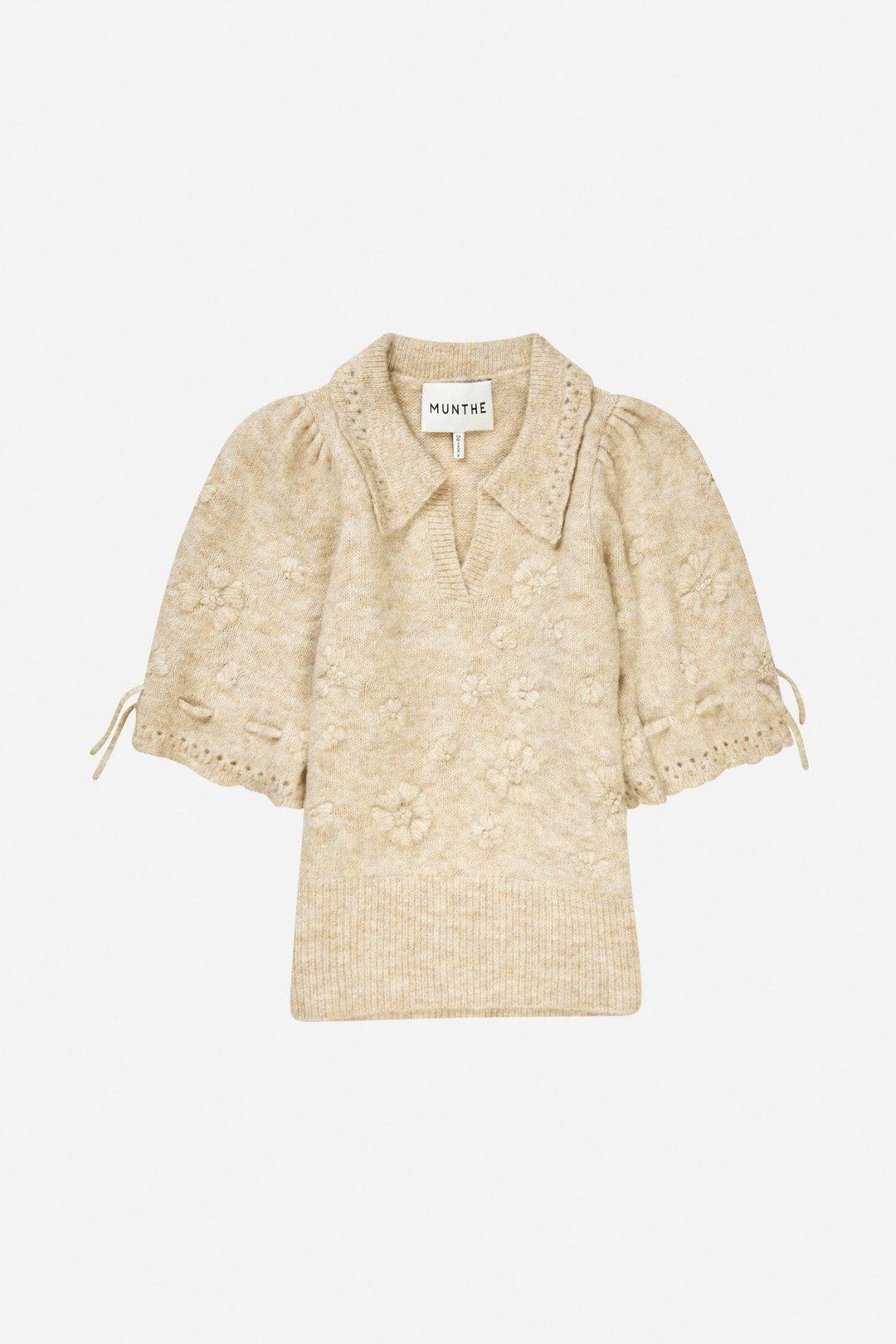 MUNTHE beige genser - forfra