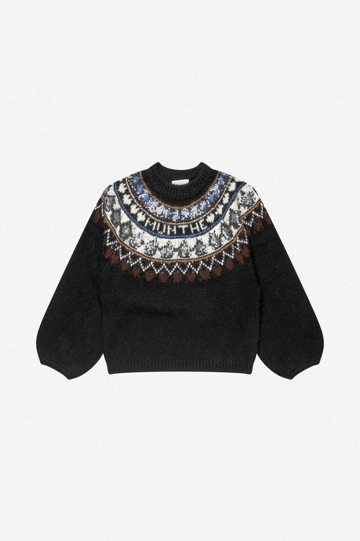 Vaffie Knit, Mix Black
