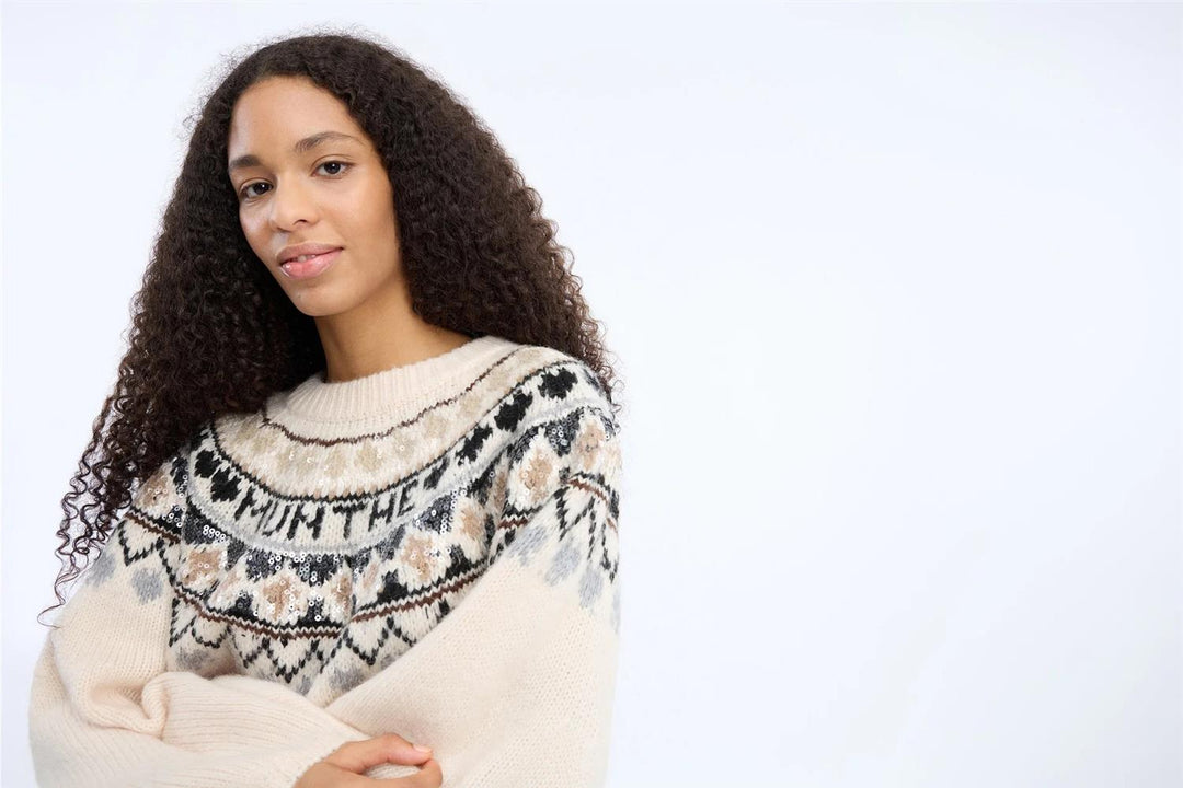 Vaffie Knit, Mix Creme