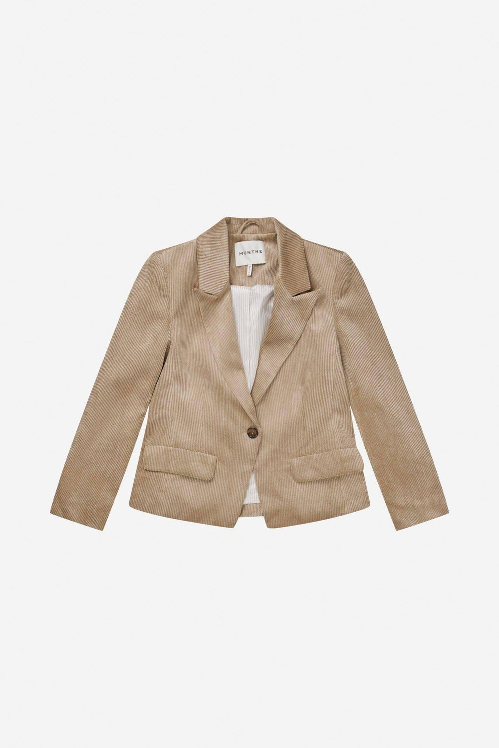 MUNTHE beige jakke blazer - forfra