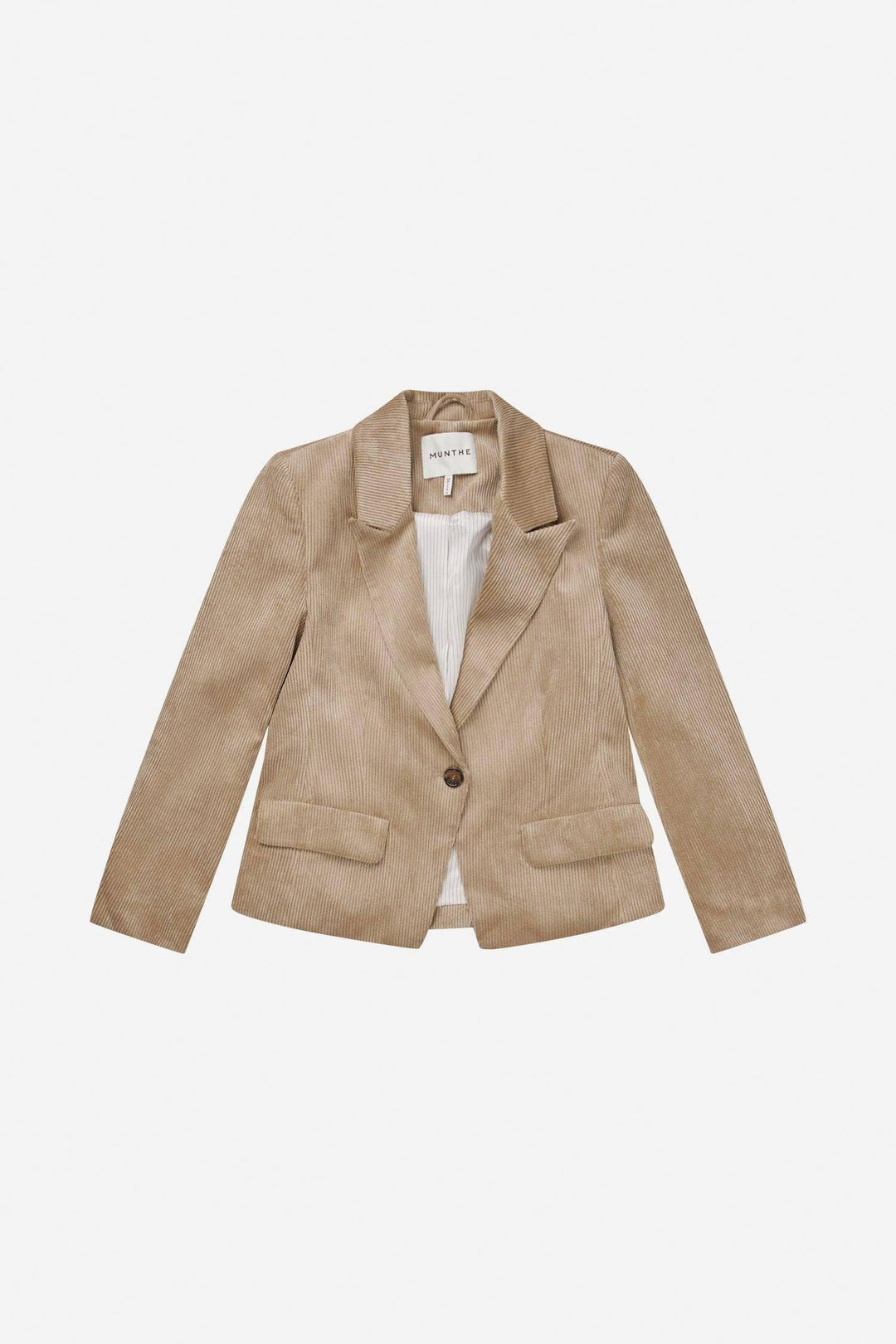 MUNTHE beige jakke blazer - forfra