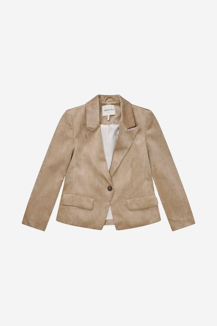 MUNTHE beige jakke blazer - forfra