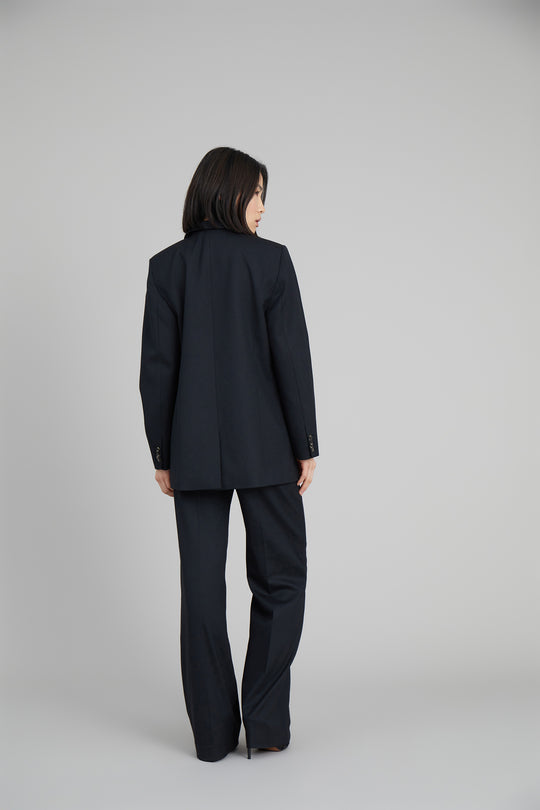 MUNTHE svart jakke blazer - bakfra