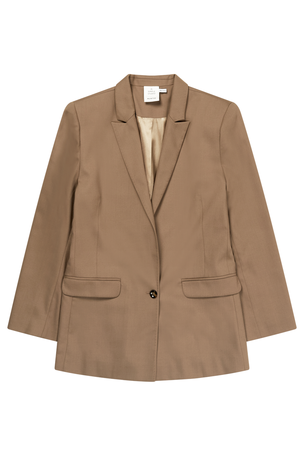 MUNTHE kamel jakke blazer - forfra