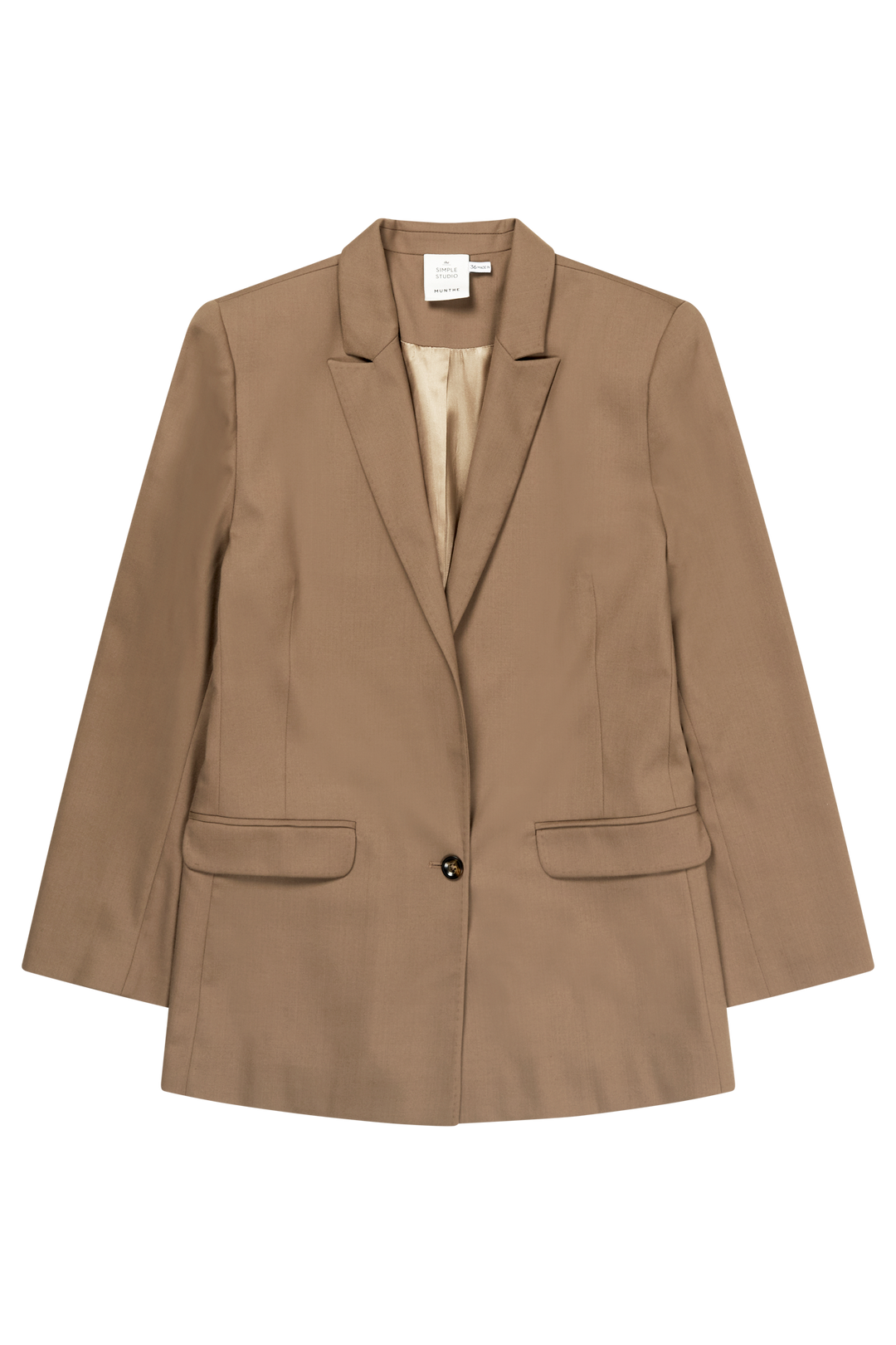 MUNTHE kamel jakke blazer - forfra