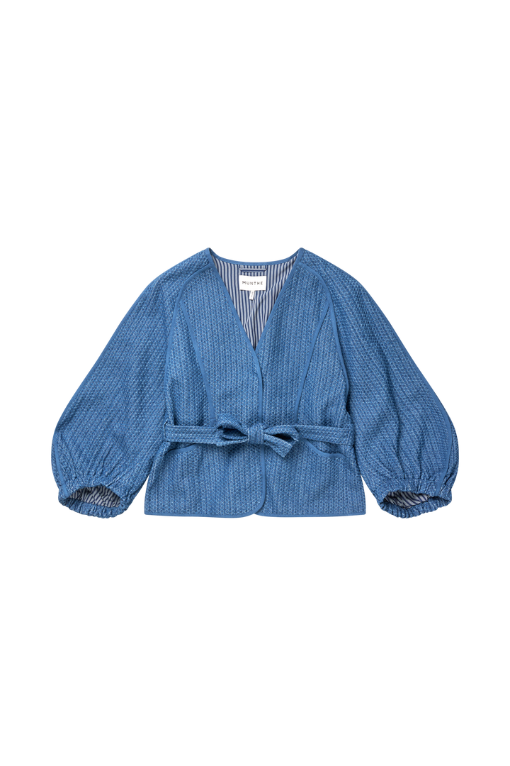 MUNTHE indigo jakke - forfra