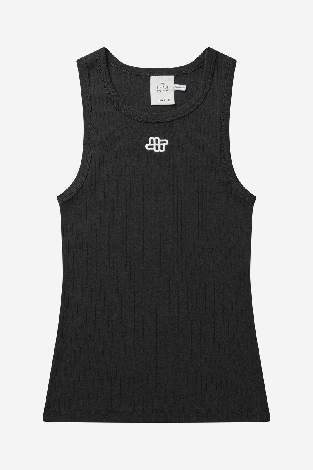 MUNTHE svart overdel singlet - forfra