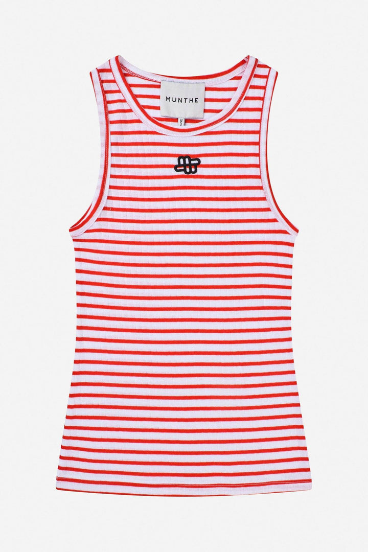 MUNTHE rød overdel singlet - forfra