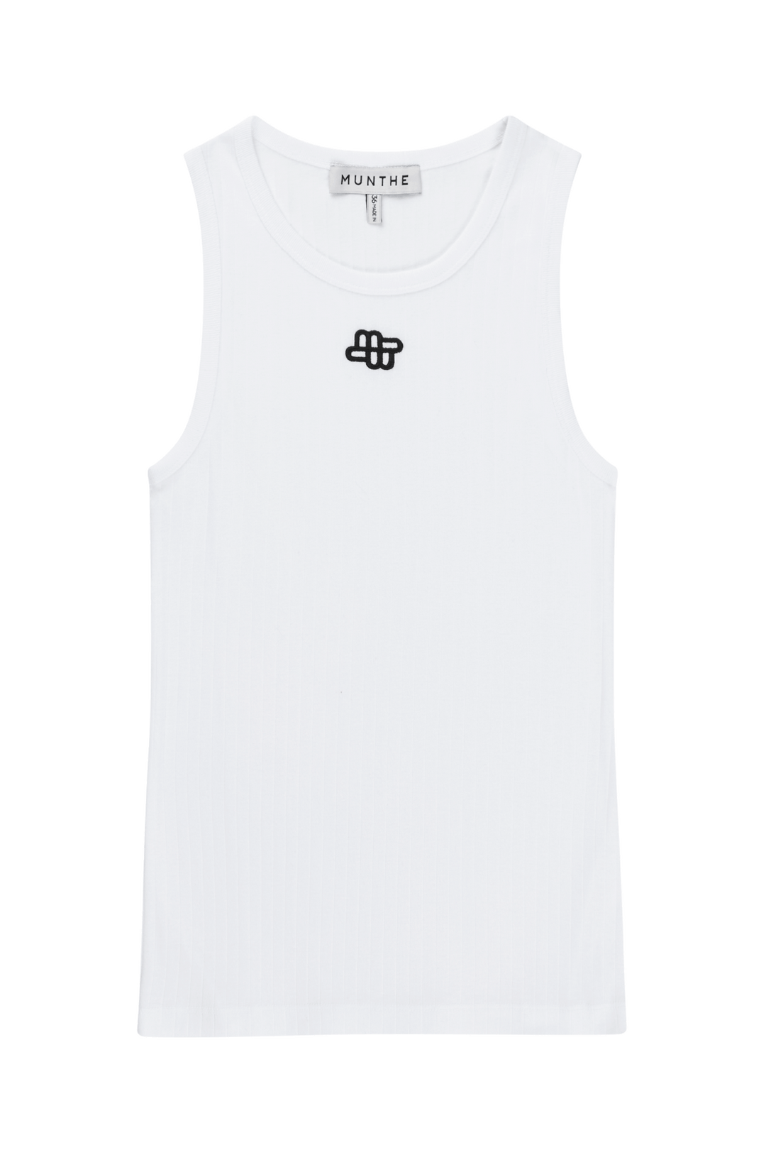 MUNTHE hvit overdel singlet - forfra