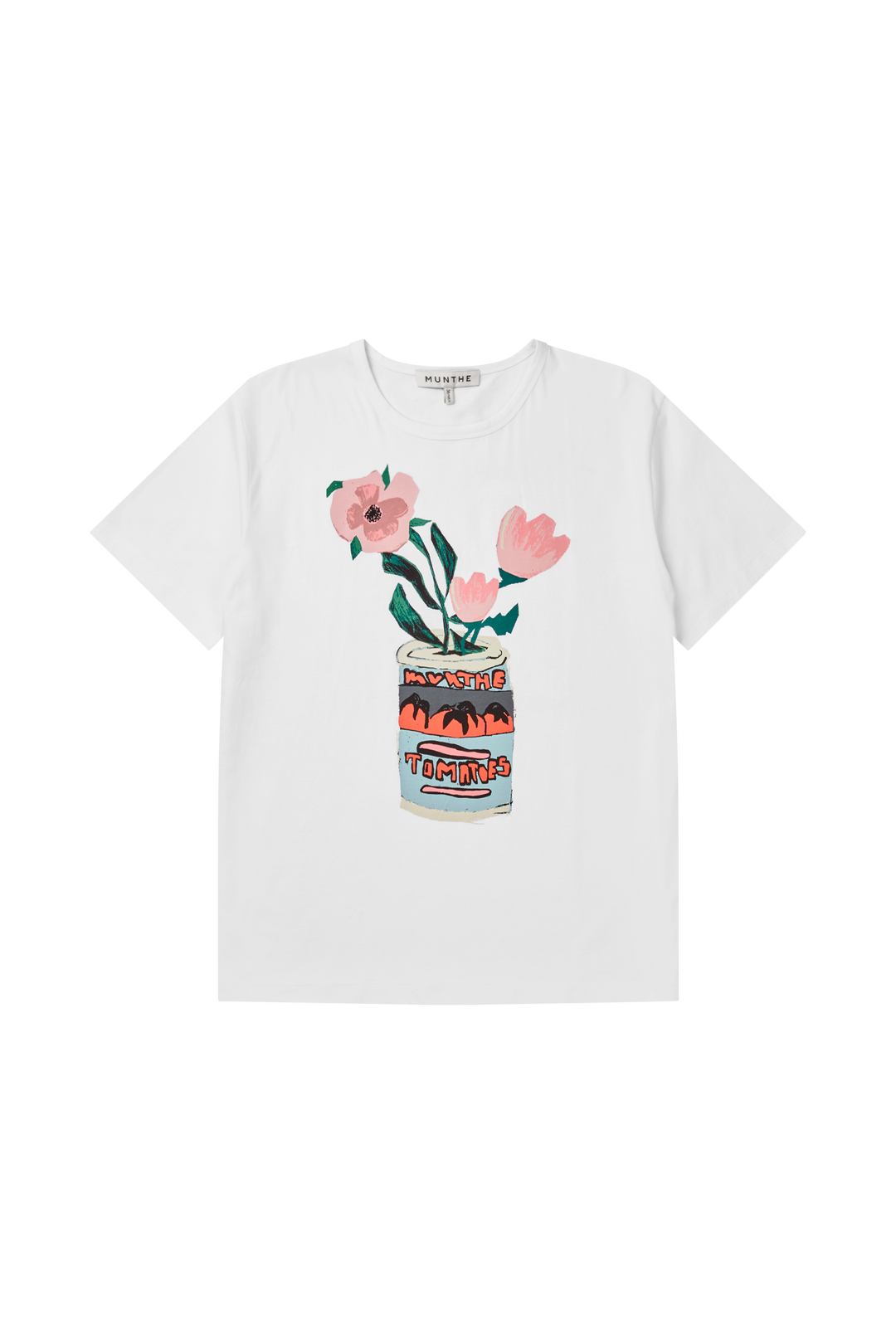 MUNTHE hvit overdel t-shirt - forfra