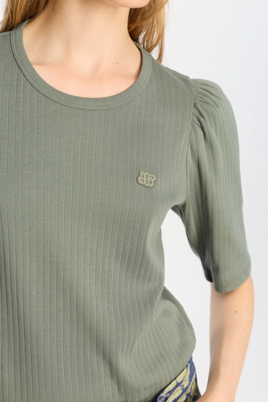 MUNTHE olivengrønn overdel t-shirt - helfigur