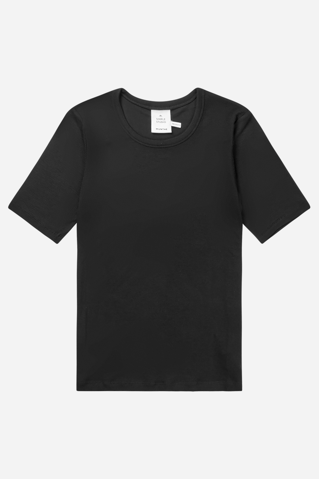 MUNTHE svart overdel t-shirt - forfra