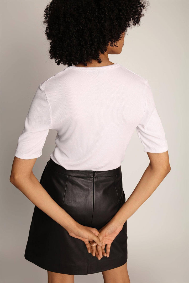 MUNTHE hvit overdel t-shirt - bakfra