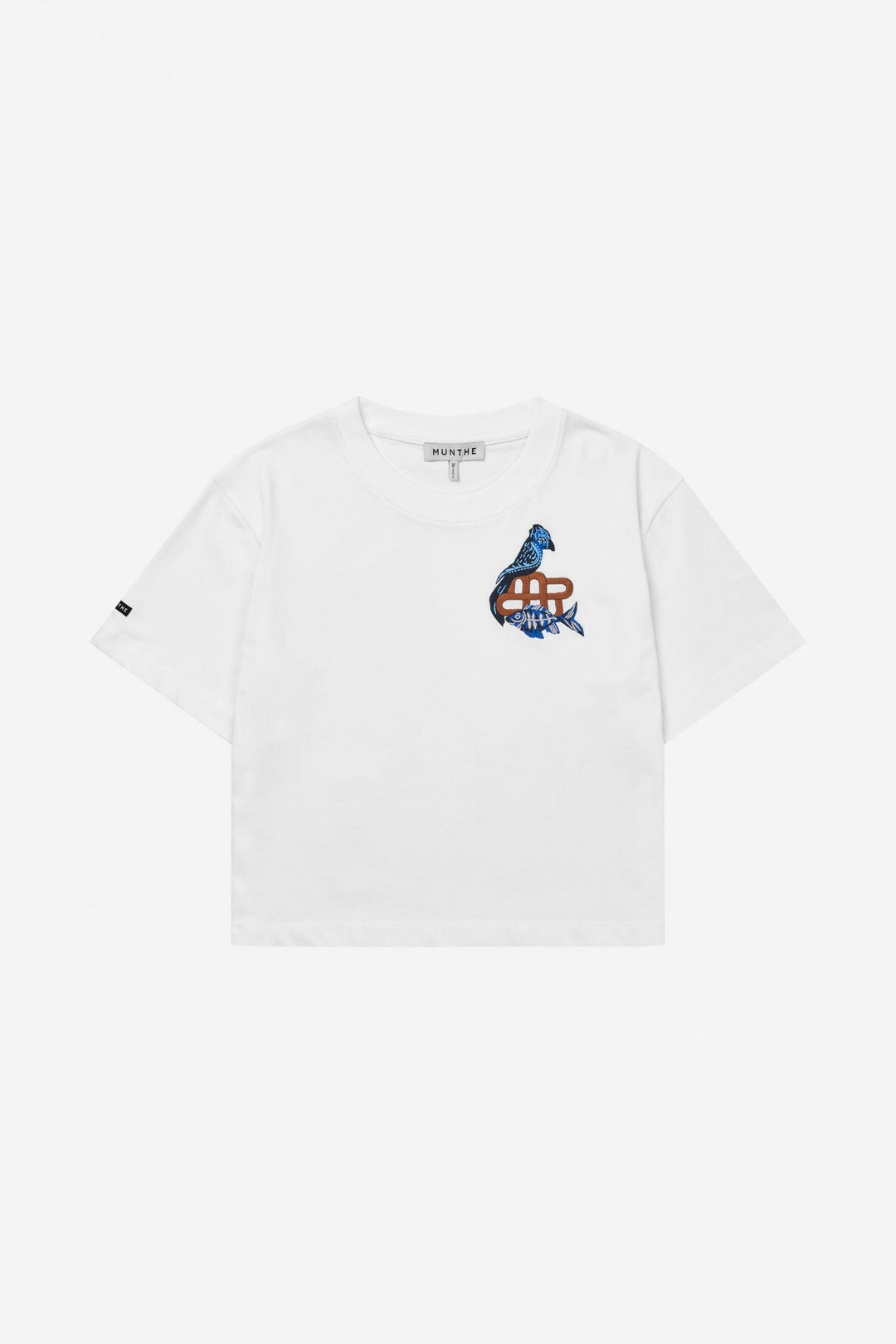 MUNTHE hvit overdel t-shirt - forfra