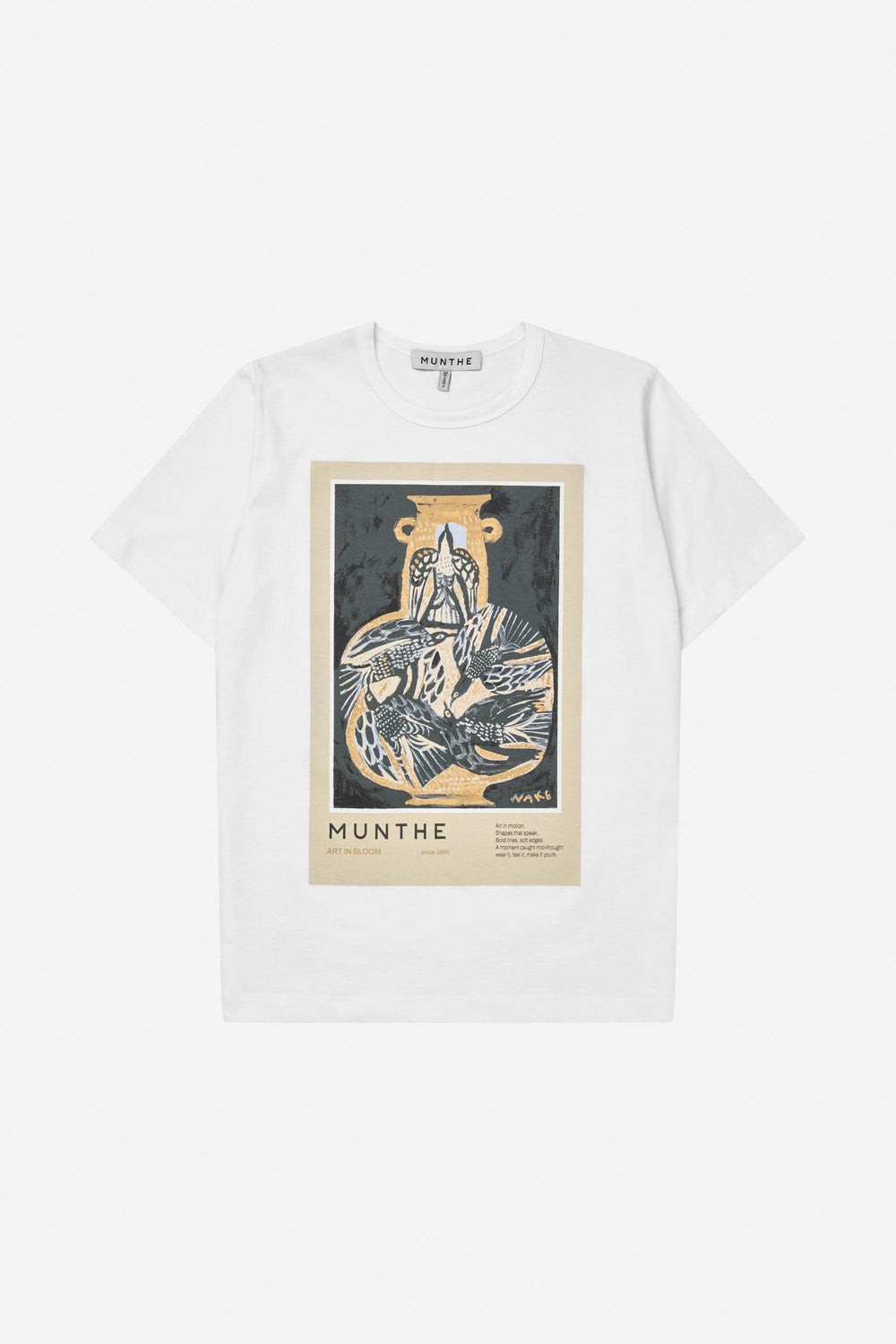 MUNTHE hvit overdel t-shirt - forfra