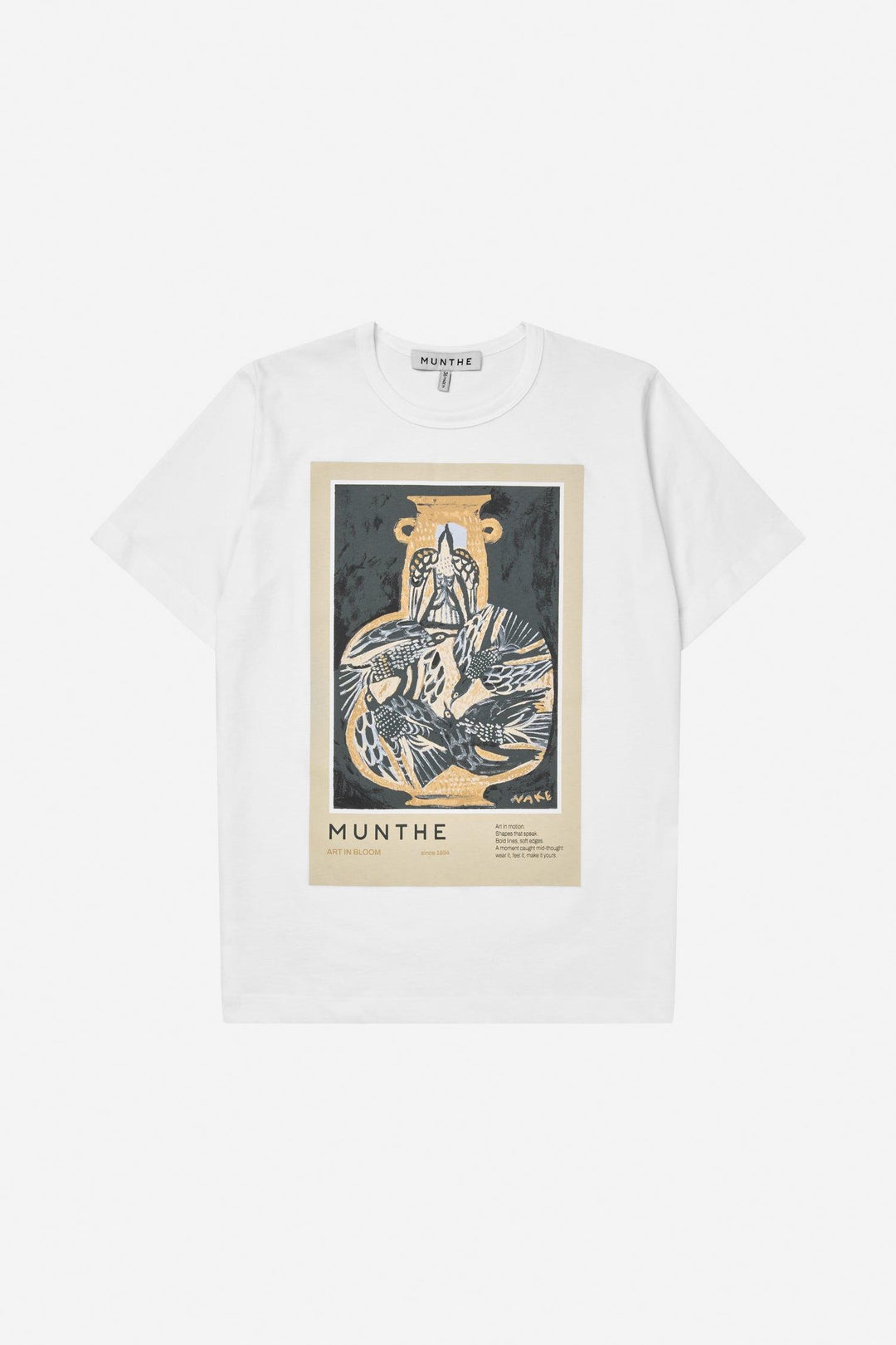 MUNTHE hvit overdel t-shirt - forfra
