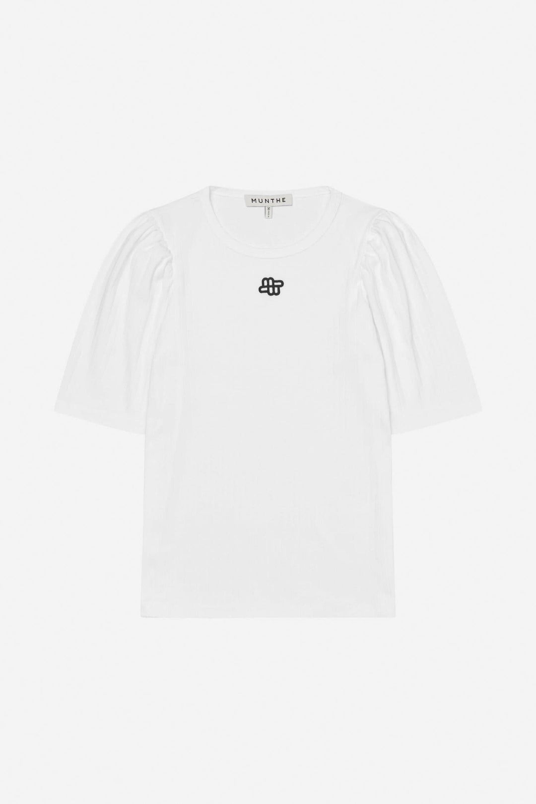 MUNTHE hvit overdel t-shirt - forfra