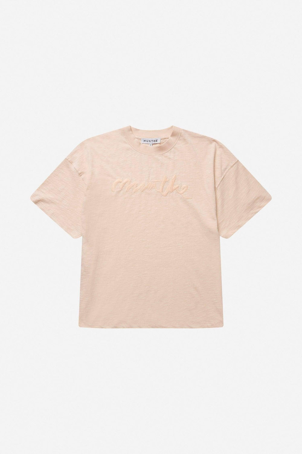 MUNTHE fersken overdel t-shirt - forfra