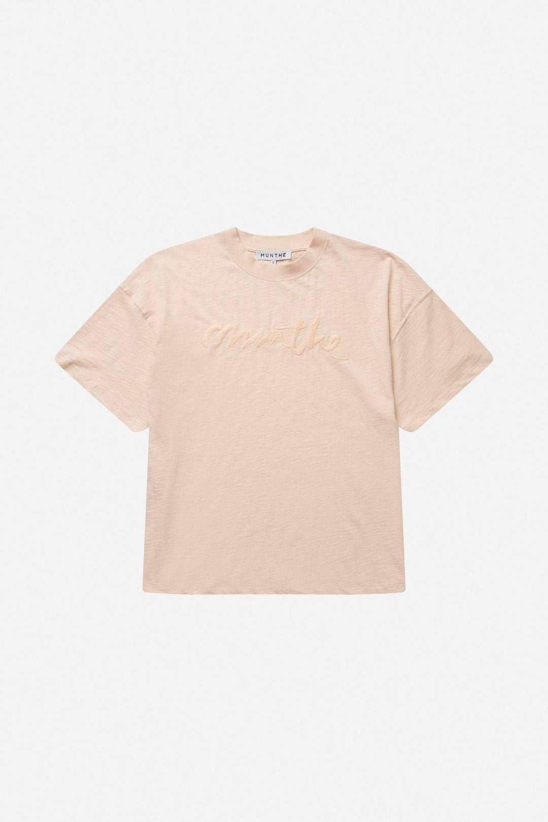 MUNTHE fersken overdel t-shirt - forfra