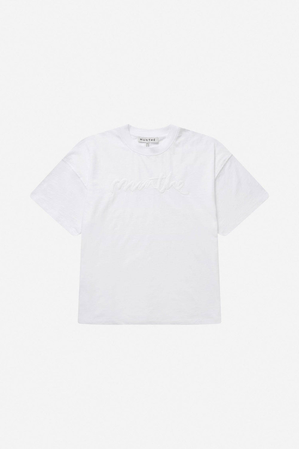 MUNTHE hvit overdel t-shirt - forfra
