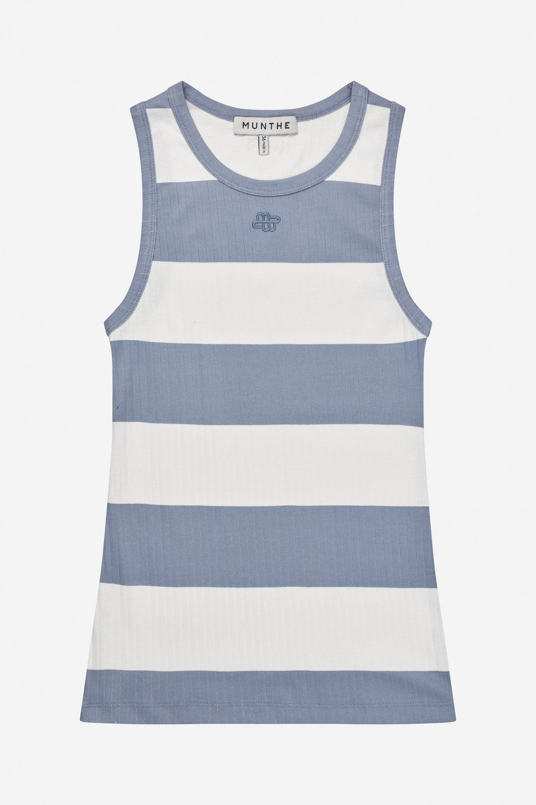 MUNTHE blå singlet - forfra