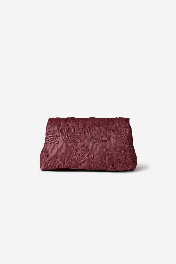 MUNTHE bordeaux tilbehør veske - forfra