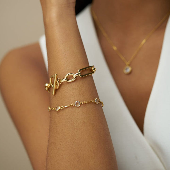 Orelia gull smykker armbånd - helfigur