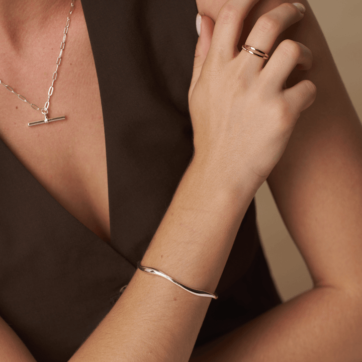 Orelia sølv smykker armbånd - på modell