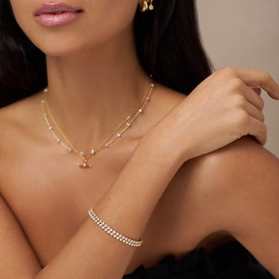 Green Tennis Bracelet fra Orelia - bilde 2