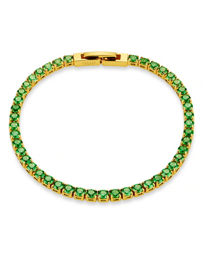Green Tennis Bracelet, Green