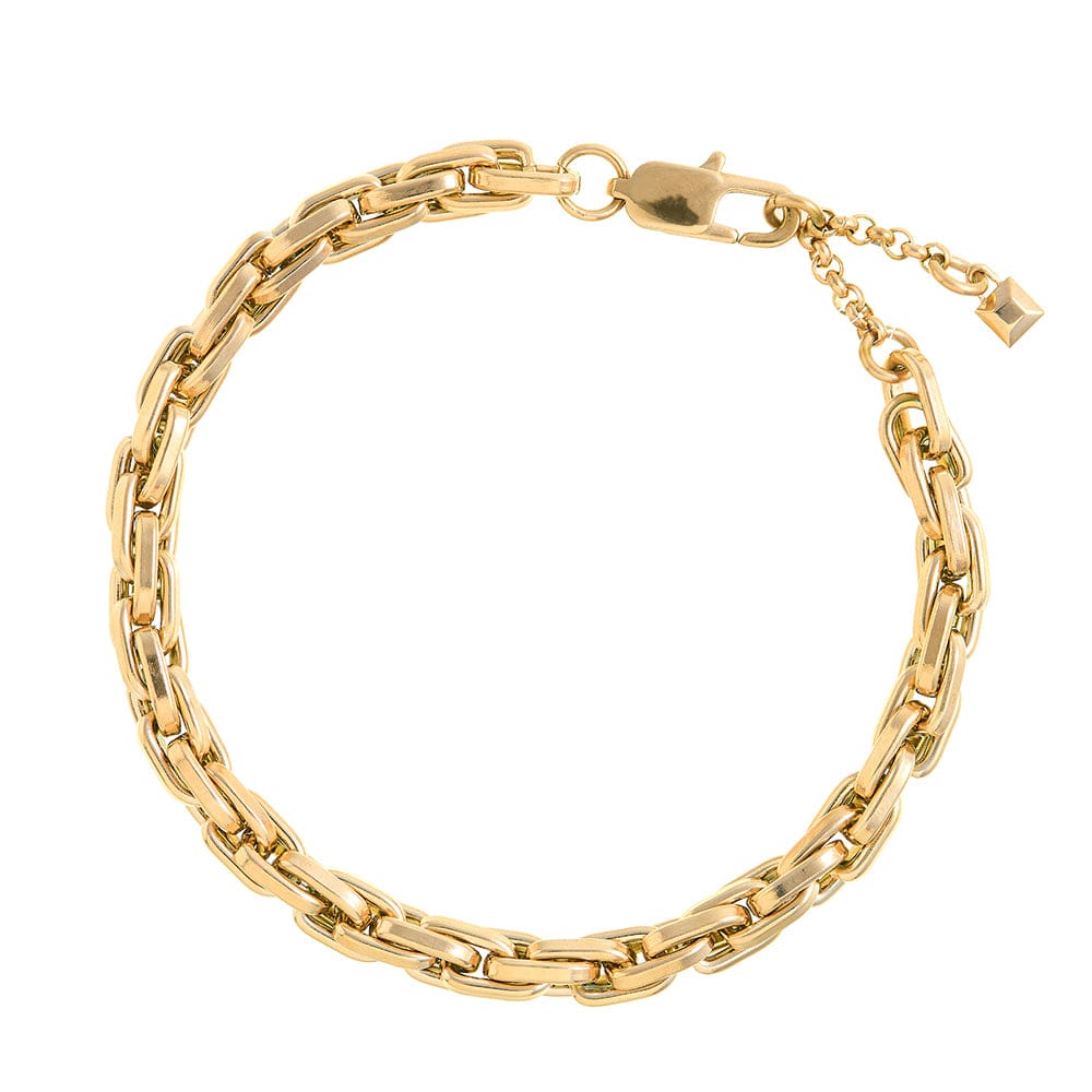 Orelia gull smykker armbånd - liggende flat