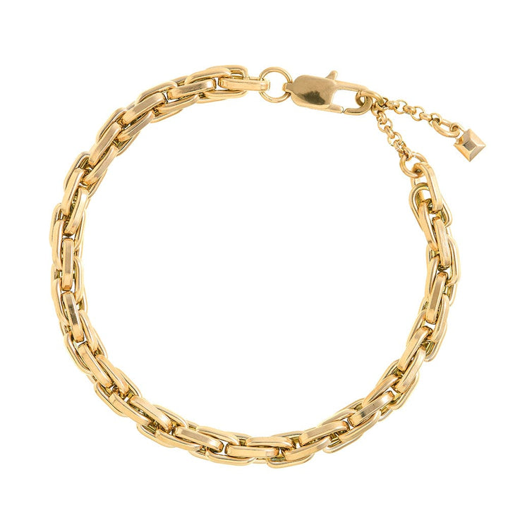 Orelia gull smykker armbånd - liggende flat