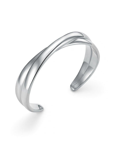 LUXE Polished Cross Bangle