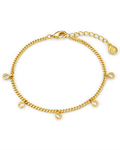 Multi Crystal Drop Bracelet