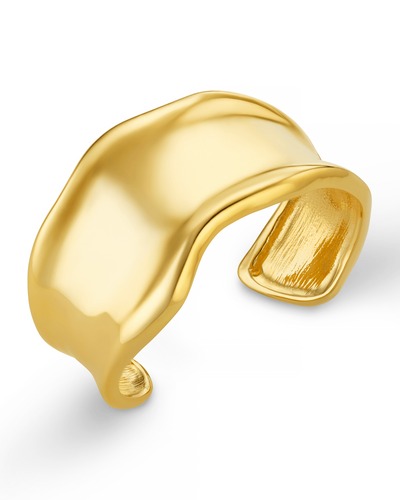 Statement Organic Molten Metal Cuff